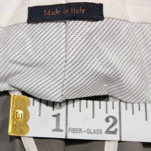 Zanella NWT Chinos / Casual Pants Size 34 US Parker In Solid Gray Cotton Blend
